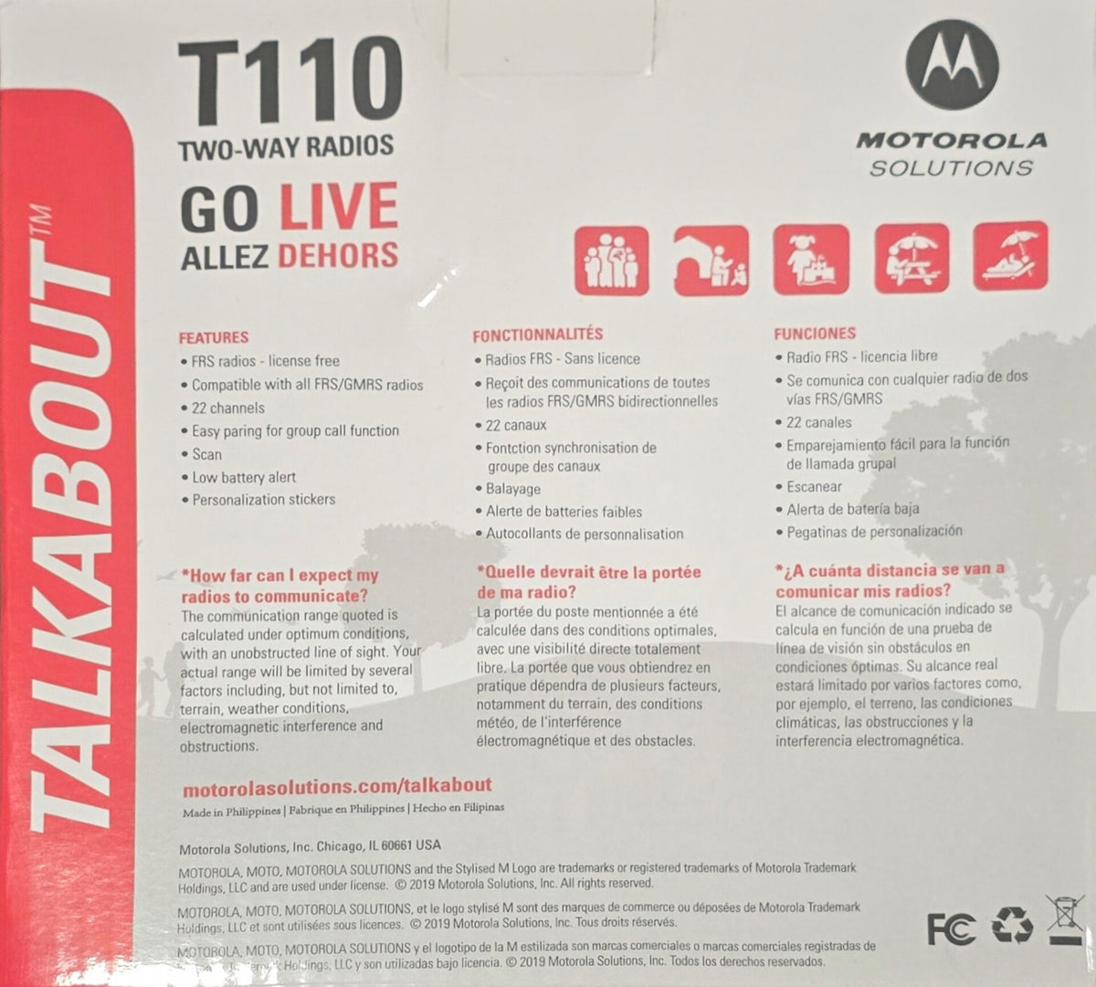 Motorola Talkabout T110 two-way radios