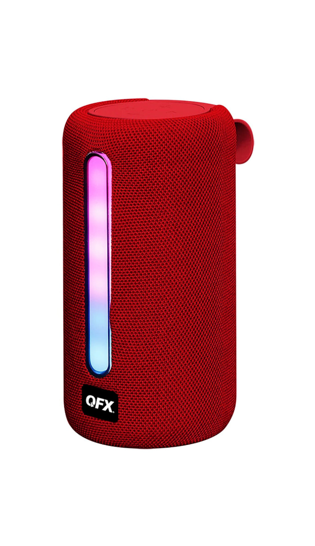 QFX BT-15-RED Dual 2" Portable Rechargeable BT Speaker