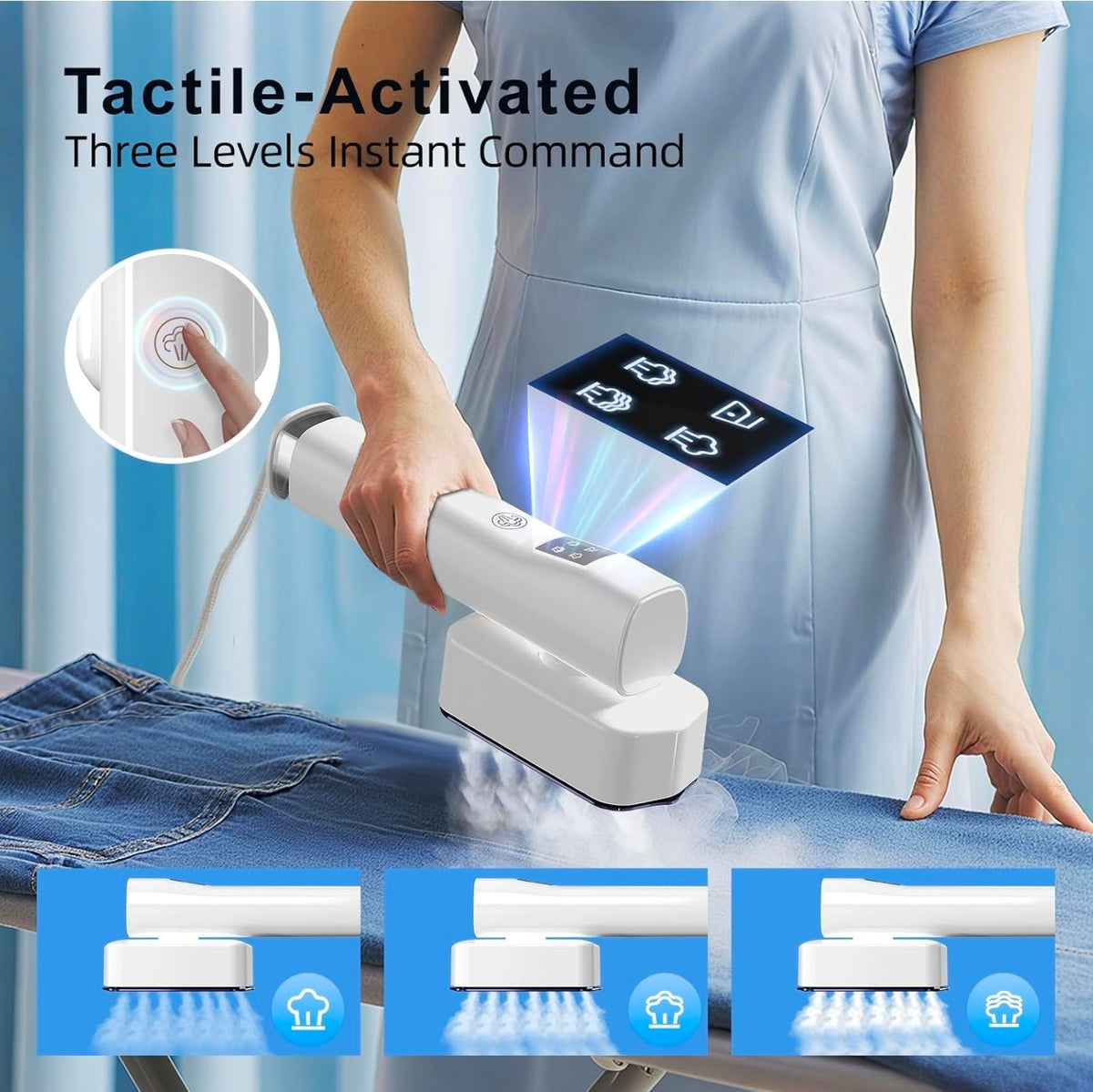 Lmpil LCD Touch Screen Handheld Garment Steamer