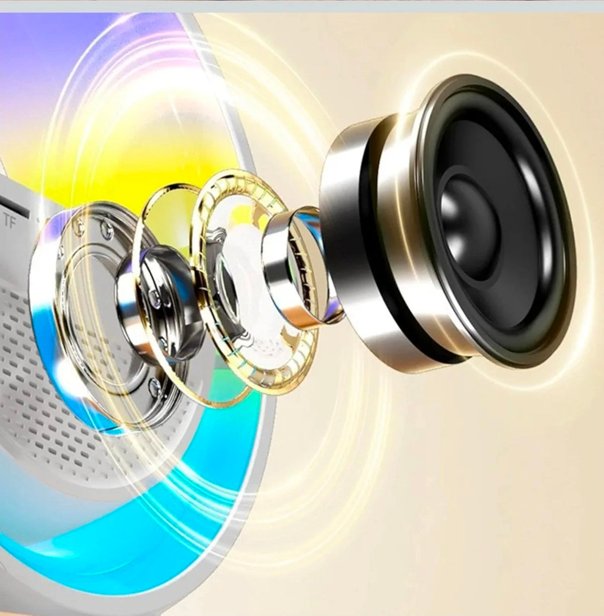BT-3401 LED Wireless Charging Speaker