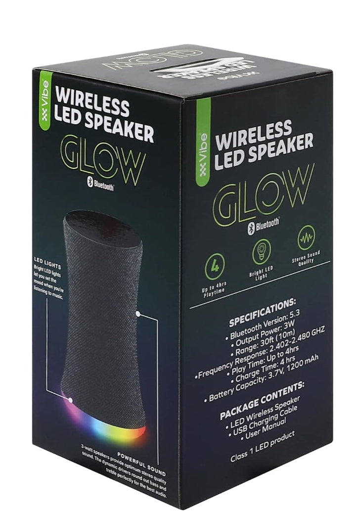 Vibe Glow Wireless LED Speaker