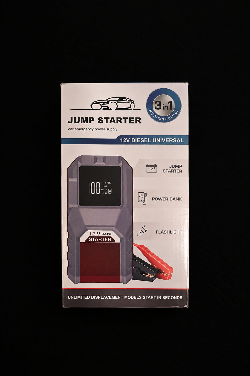 3-in-1 Vehicle Jump starter