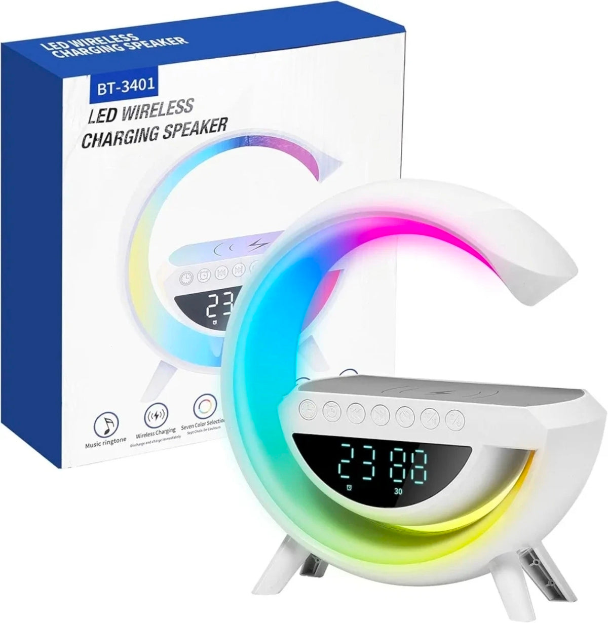 BT-3401 LED Wireless Charging Speaker